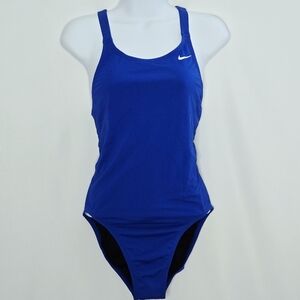 Nike Hydrastrong Blue One-Piece Swimsuit Women's Size 8